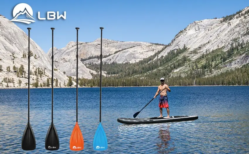 LBW Paddle Board Paddle, Adjustable 3-Pieces SUP Paddle, Aluminium Alloy Floating Replacement Paddle for Paddle Board, Stand Up Paddle with Storage Bag, Telescopic Portable Paddle Oars LBW - 1 Pcs - Orange - floating paddle board paddles