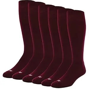 RBI Baseball Over-the-Calf Team Athletic Performance Socks for Men and Youth (6 Pairs) - Sof Sole RBI Baseball Over-the-Calf Team Athletic Performance Socks for Men and Youth (6 Pairs)