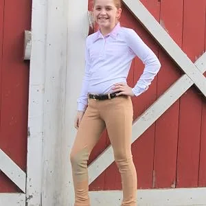 Shires Kids Essential Low Rise Pull On Jodhpurs - Shires Essentials