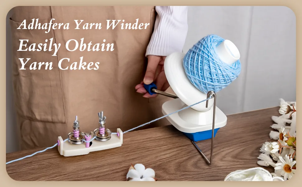 Adhafera Yarn Winder, Yarn Ball Winder for Crocheting, The Helper for Yarn Collection Lovers - yarn winder