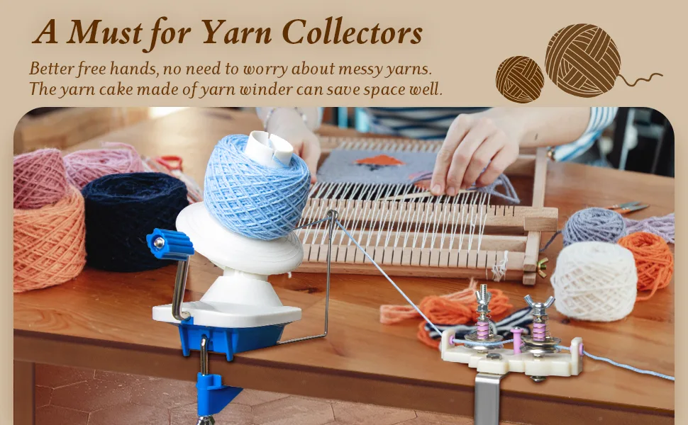Adhafera Yarn Winder, Yarn Ball Winder for Crocheting, The Helper for Yarn Collection Lovers - yarn winder