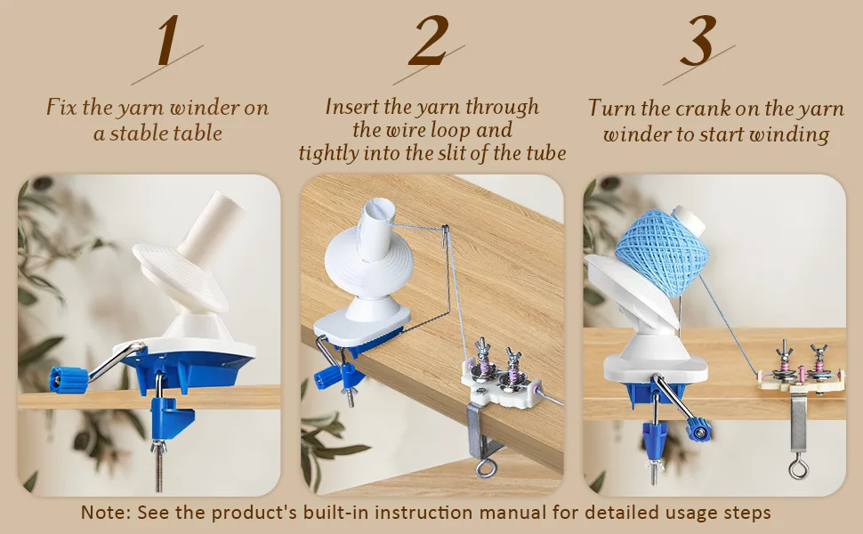 Adhafera Yarn Winder, Yarn Ball Winder for Crocheting, The Helper for Yarn Collection Lovers - yarn winder