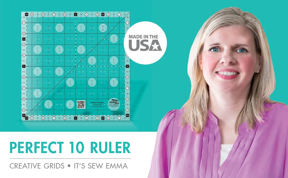 Creative Grids Perfect 10 Ruler - CGRPERF10 - perfect 10 ruler