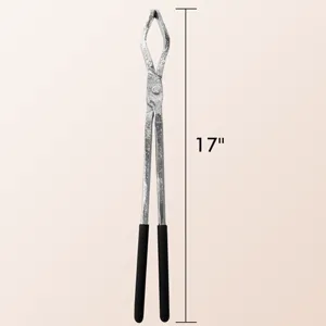GONGYI 17" Hinge Style Crucible Tongs for Gold Copper Silver Bronze Recycle Metal Smelting Refining Casting Tool - product information 19