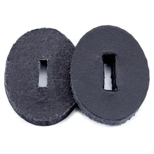 Cowhide Leather Handle Washers - Oval Shape - (1.30 x 1.00 x .125) - (Brown) - USA Made - (for Knife Making & Hobby) - (100 Pack) Cowhide Handle Washers - (Oval)(Brown) - (100 Pack) - made in the usa