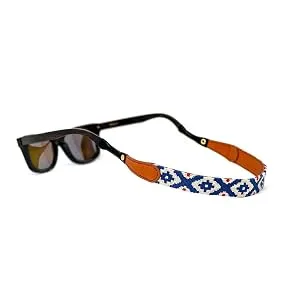 Huck Venture Leather Hand-Stitched Needlepoint Key Fob or Key Chain Gaucho - Fine grain leather, hand stitched sunglass straps