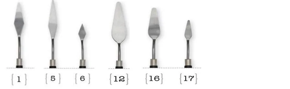 Liquitex Professional Freestyle Traditional Knives 6-Piece Ring Set Traditional Knives Set - product information 3