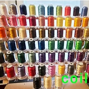 NW 60-Spools Wooden Thread Holder Sewing and Embroidery Thread Rack and Organizer Thread Rack for Sewing with Hanging Hooks - Renderings from our buyers