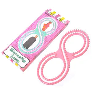 WAYION 55" Afphgan Serenity Loom Knitting Board Weave Loom Kit with Step by Step Instructions Great for The Experienced Loom Knitter(Blue/Pink) (Pink) - product information 4