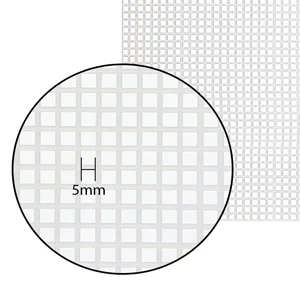 10 PCS Mesh Plastic Canvas Sheets, 21x 13.1Inch 5 Count Plastic Canvas for Embroidery Crafting, Acrylic Yarn Crafting, Knit and Crochet Projects - 6 Count clear mesh canvas sheets