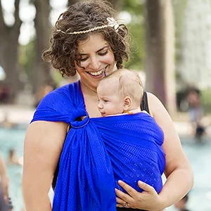 Water Sling Baby Wrap Carrier for Summer Pool - Adjustable Shoulder Ring Mesh Breathable Chest Sling Infant Carrier for Summer Pool Beach - product information 7