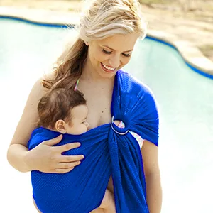 Water Sling Baby Wrap Carrier for Summer Pool - Adjustable Shoulder Ring Mesh Breathable Chest Sling Infant Carrier for Summer Pool Beach - product information 9
