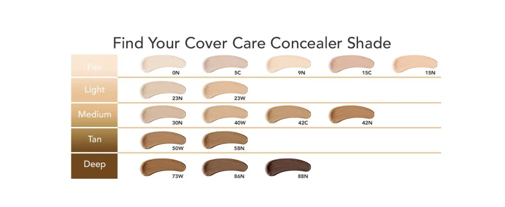 Dermablend Cover Care Concealer, Full Coverage Concealer Makeup and Corrector for Under Eye Dark Circles, Acne & Blemishes 05C: Fair skin with Cool undertone - find your cover care concealer shade