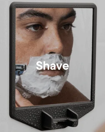 Tooletries - Body Scrubber & Storage Hook - Silicone Toiletry Organizer, Shower & Bathroom Accessory - Features Silicone-Grip Technology, Removable & Reusable - Charcoal - Tooletries