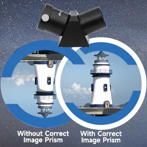 Alstar 1.25" 45-Degree Diagonal Prism Optical Prism Inside Rather Than a Mirror which Makes Your Image Clear and Sharp - product information 3