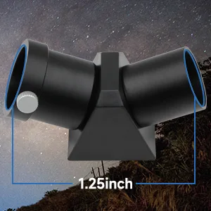 Alstar 1.25" 45-Degree Diagonal Prism Optical Prism Inside Rather Than a Mirror which Makes Your Image Clear and Sharp - product information 5