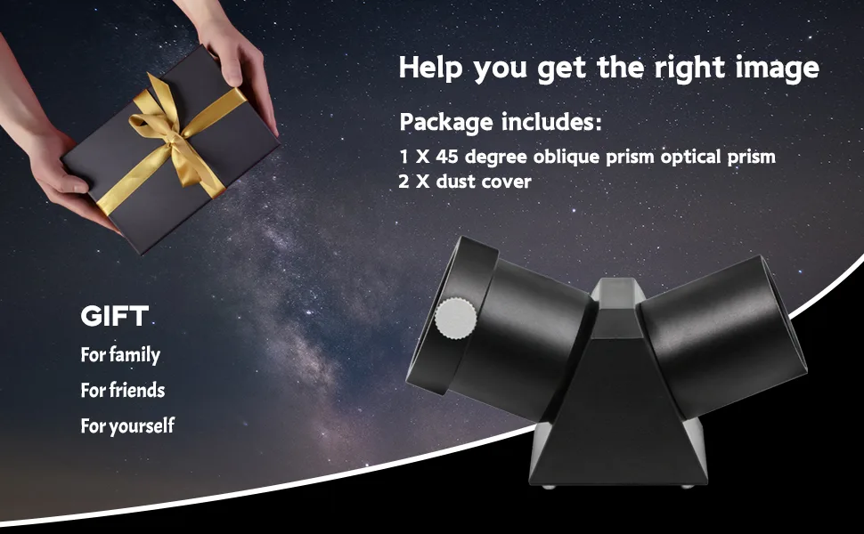 Alstar 1.25" 45-Degree Diagonal Prism Optical Prism Inside Rather Than a Mirror which Makes Your Image Clear and Sharp - product information 8