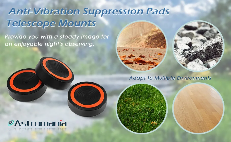 Astromania Anti-Vibration Suppression Pads Telescope Mounts - for Vibration-Free observing - product information 16