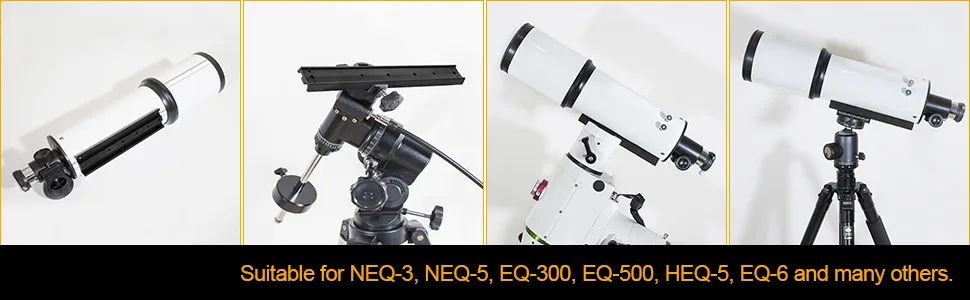 Astromania 33cm mounting Rail for EQ-4/5/6 mounts - GP Prism Rail for telescopes - Easy Installation for Your Telescope OTA - rail3