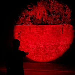DARKBEAM Red Light Flashlight Tactical LED Rechargeable, Zoomable Portable Handheld Red-Light for Fishing Hunting Detector Astrophotography 501B-S Red light - product information 8