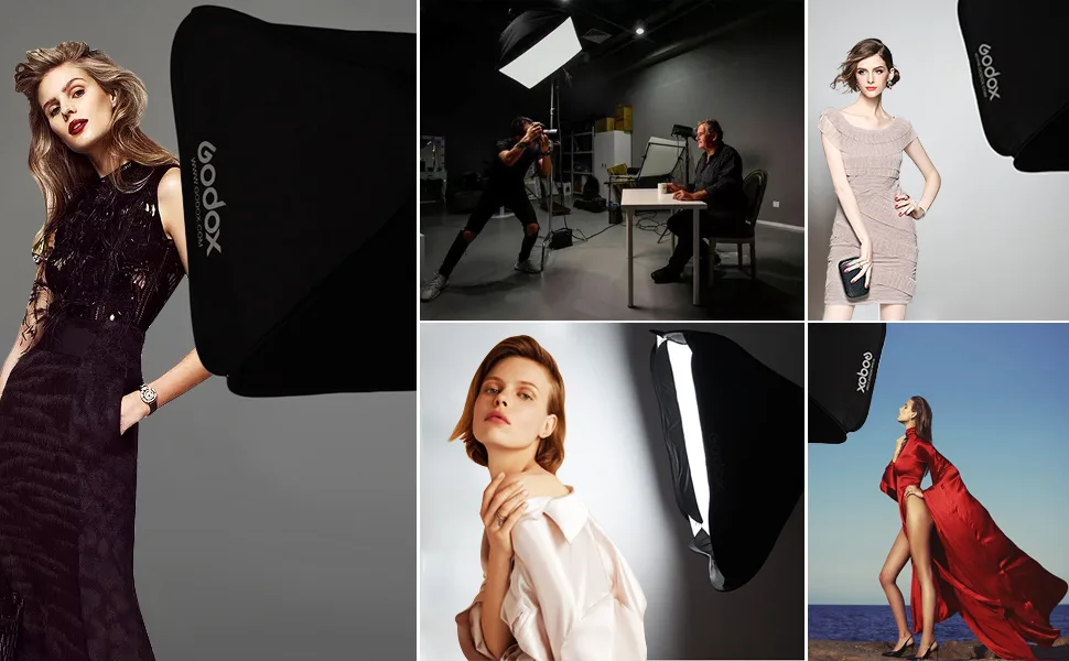 Godox Softbox 32''x32'' 80CMx80CM Fast-Setup Foldable Bowens Mount Softbox, Photography Lighting Softbox for Camera Flash Photography Studio Flash - product information 4
