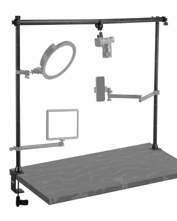Upgrade ULANZI Claw Quick Release QR Plate Kit, Quick Release Plate Rapid Connect Adapter for DSLR/Mirrorless Cameras, Tripod, Monopod, Slider, Handheld Gimbal, Stabilizer, Ball Head Claw QR Plate Kit - JUSMO LS15 Heavy Overhead Camera Mount  ig Top-Down Shot