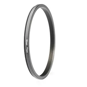 K&F Concept 18 Pieces Filter Ring Adapter Set, Camera Lens Filter Metal Stepping Rings Kit (Includes 9pcs Step Up Ring Set + 9pcs Step Down Ring Set) Black - product information 6