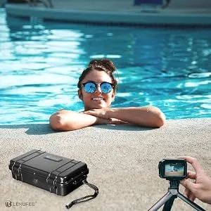 Lekufee Small Waterproof Hard Case for DJI Osmo Action Camera and More DJI Osmo Action Accessories(Case Only)(NOT for Action 2) - DJI Osmo Action case
