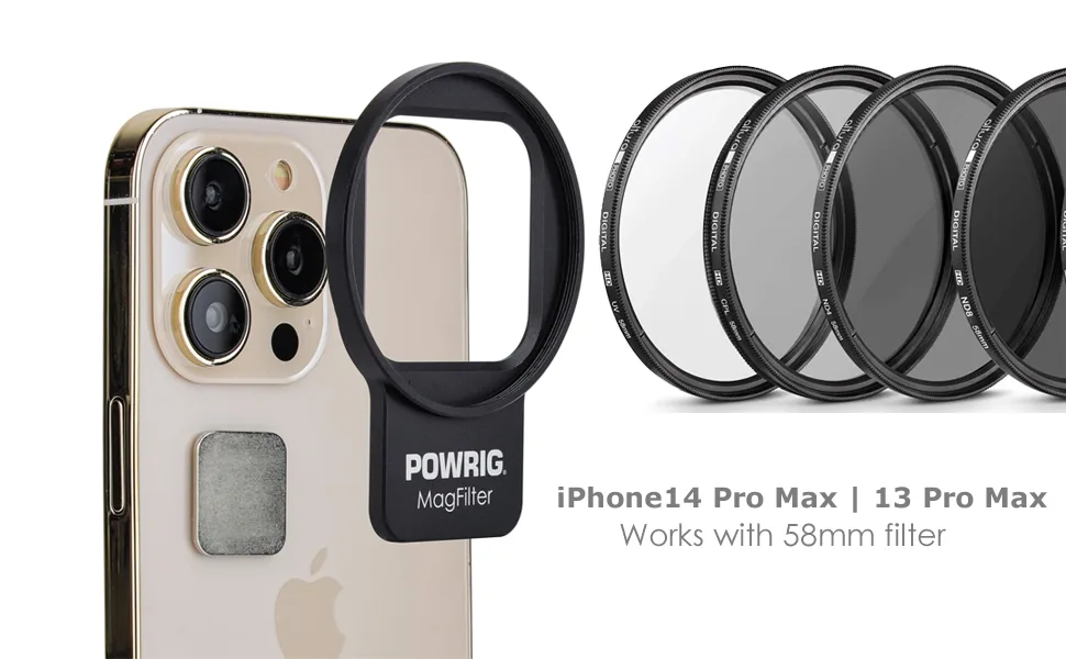 58mm Magnetic Camera Lens Filter Mount for iPhone13 / 14 Pro Max - 58mm magnetic camera lens filter mount for iPhone14 Pro Max iPhone13 Pro Max