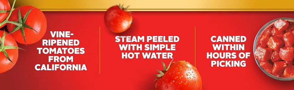 Hunt's Fire Roasted Diced Tomatoes with Garlic, Keto Friendly, 14.5 oz, 12 Pack - Hunt