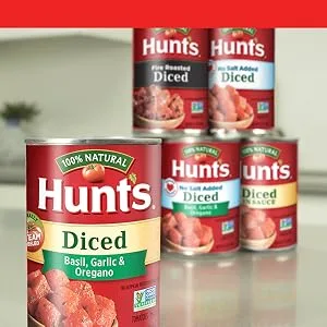 Hunt's Fire Roasted Diced Tomatoes with Garlic, Keto Friendly, 14.5 oz, 12 Pack - Try other Hunt