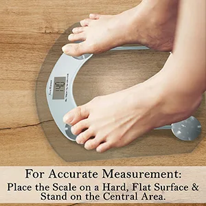Accu-Measure Digital Scale - Accurate and Precise - Bathroom and Home Scale - Track Your Progress - Easy to Store - Up to 400 Pounds - bathroom accessories, bathroom scale, scales for body weight, weight scale, digital scale, scale