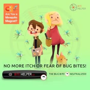BITE HELPER- Mosquito and bug bite itch relief- Award-winning, chemical-free treatment, insect sting and bite relief. Dermatologist tested, bug bite first-aid, anti-itch device Black - product information 4