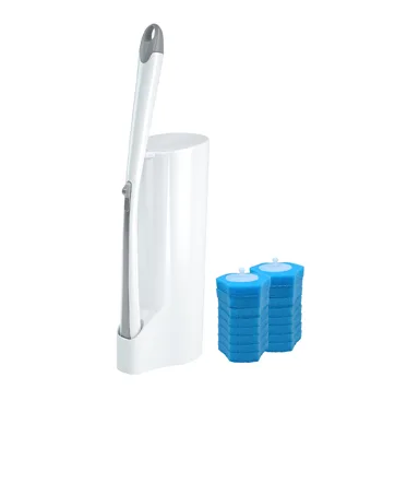 BOOMJOY Toilet Plunger with Holder Set for Bathroom Heavy Duty, White Blue - product information 9