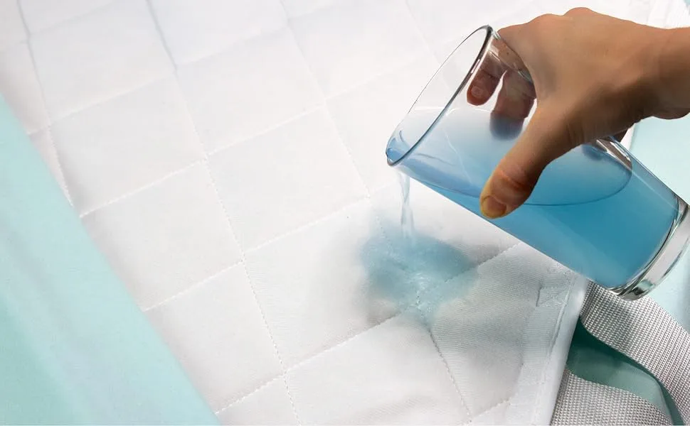 DMI Waterproof Sheet to be Used as a Bed Pad, Bed Liner, Mattress Protector, Pee Pad, Furniture Cover or Seat Protector with Quilted Slide Sheet and 3 Layers of Protection, Without Straps, 36 x 52 36 x 52 Inch Without Straps - incontinence pad