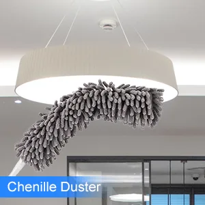 Duster with Extension Pole for Cleaning Ceiling Fans, High Ceilings, in Addition, Dusters for Cleaning Can Also Be Used for Low Places Cleaning, Such As Cabinets, Sofas, and Other Small Spaces. - chenille duster