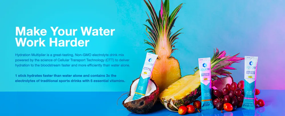 Liquid I.V. Hydration Multiplier - Seaberry - Hydration Powder Packets | Electrolyte Drink Mix | Easy Open Single-Serving Stick | Non-GMO | 16 Sticks 16 Count (Pack of 1) - products