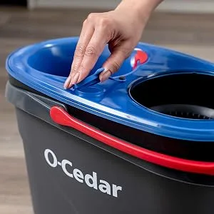 O-Cedar RinseClean Spin Mop Microfiber Refill, 1 CT (Pack of 2) 2-Pack - rinseclean open cap
