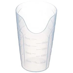 Sammons Preston Nosey Cup, Cut Out Drinking Glass for Stable and Fixed Drinking Position, Functional Translucent Drink Cups for Medical Patients, 12 oz 12 Ounces - product information 1