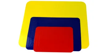 SP Ableware Tenura 100 Percent Silicone Non-Slip Table Mat, 13.75 Inches Length x 10 Inches Width - Yellow (753733503) - sp ableware, maddak, antislip, aids for daily living, independent living, nonskid, kitchen aids