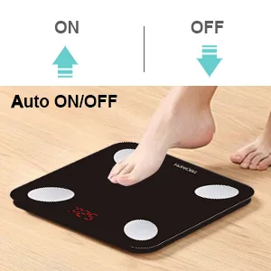 Triomph Smart Scale, Body Fat Scale with iOS and Android App Digital Bathroom Scale for Weight, Body Fat, Water, Muscle, BMI, Bone Mass Black - product information 5