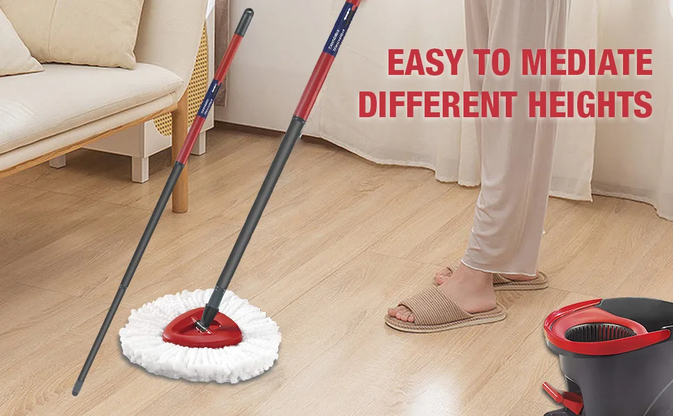 VACUSHOP Mop Accessories Replacement for O-Ceda Spin Mop Handle x1 pcs (Handle+Base) - O-cedar handle and base