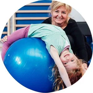 Abilitations Integrations Deep Pressure HuggMETankTop, Blue, Medium, Size 10 - Stability Ball