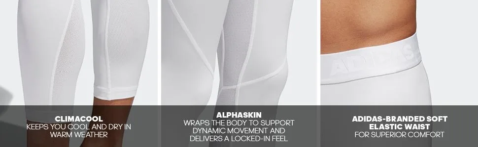 adidas Men's Alphaskin Primeblue 3/4 Tights Small Ink - product information 2