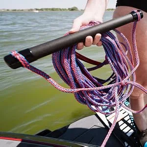 Airhead Water Ski Rope with Rubber Handle, 1 Section, 75-Feet - Pre-Stretched