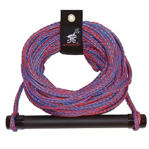 Airhead Water Ski Rope with Rubber Handle, 1 Section, 75-Feet - Rubber Handle Water Ski Rope
