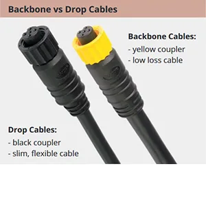 Ancor Marine Grade Products NMEA 2000 Backbone Cables Drop Cables Tees Terminators Kits Drop Cables 2 Meter - nmea 2000