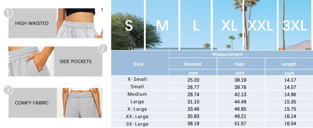 AUTOMET Womens Shorts Casual Summer Drawstring Comfy Sweat Shorts Elastic High Waist Running Shorts with Pockets Grey Small - product information 11