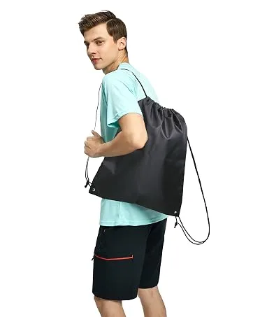 BeeGreen 20|30|50 Pieces Drawstring Backpacks Bags for Gym Sport Trip, DIY Reflective String Bags Cinch Sacks Navy 20 - drawstring bags