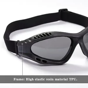 Binboll UV Protective Outdoor Glasses Military Sunglasses Outdoor Tactical Goggles Black - Constantly, ,undivided,not broken,